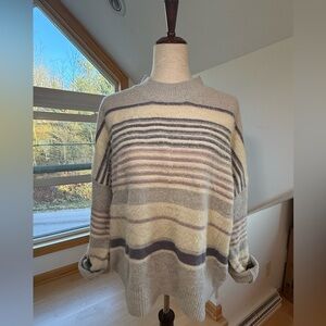 Altar’d State : Striped Mock-neck Sweater